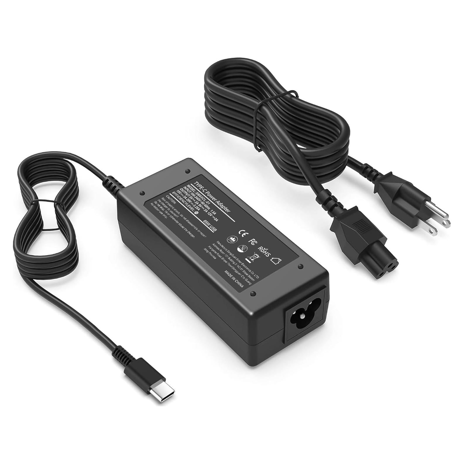 Cargador USB C 65W VJYUIJAY para Laptop HP Lenovo Dell Acer