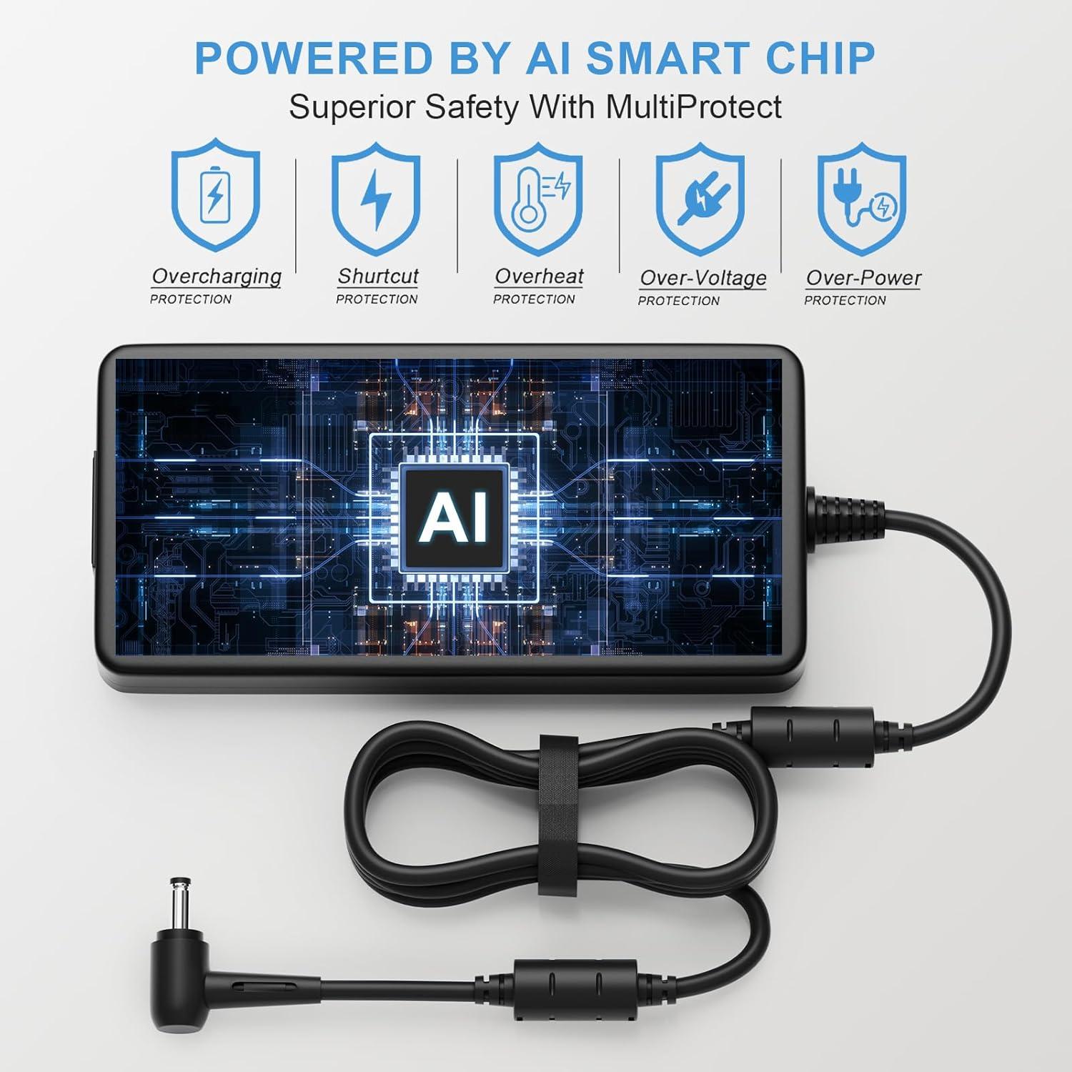 Cargador de Laptop 180W Jeunesse para MSI GF63 GF65 GS65