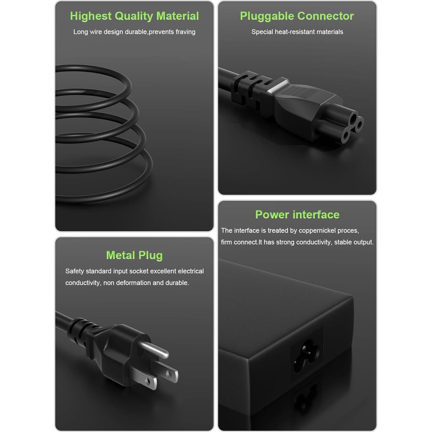 Cargador 180W PowerPortnerLink para Laptops MSI GF63 GF75