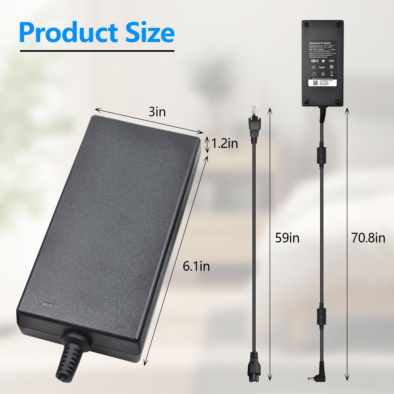 Adaptador de corriente 180W 19.5V 9.23A para laptop MSI