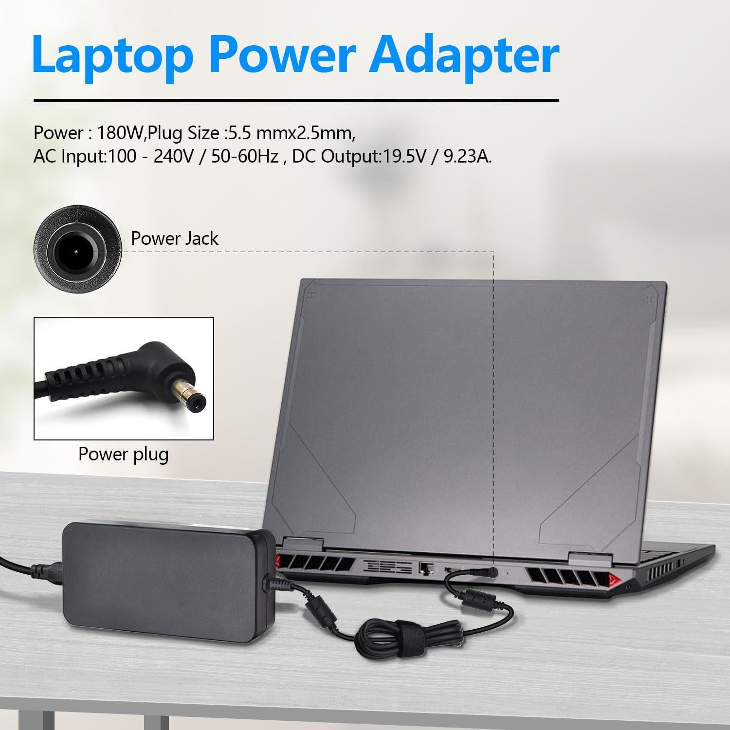 Adaptador de corriente 180W 19.5V 9.23A para laptop MSI