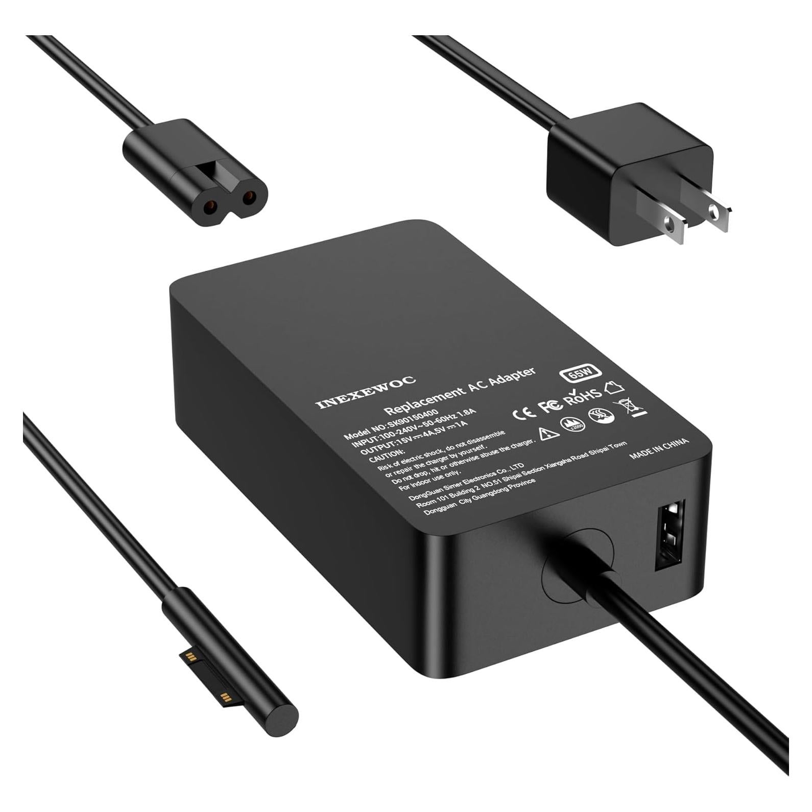 Cargador Surface Pro 65W Dong Guan Simer para Microsoft