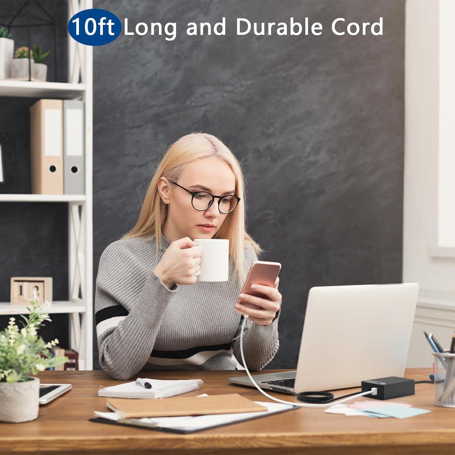 Cargador 65W KUANTEN para Microsoft Surface Pro y Laptop