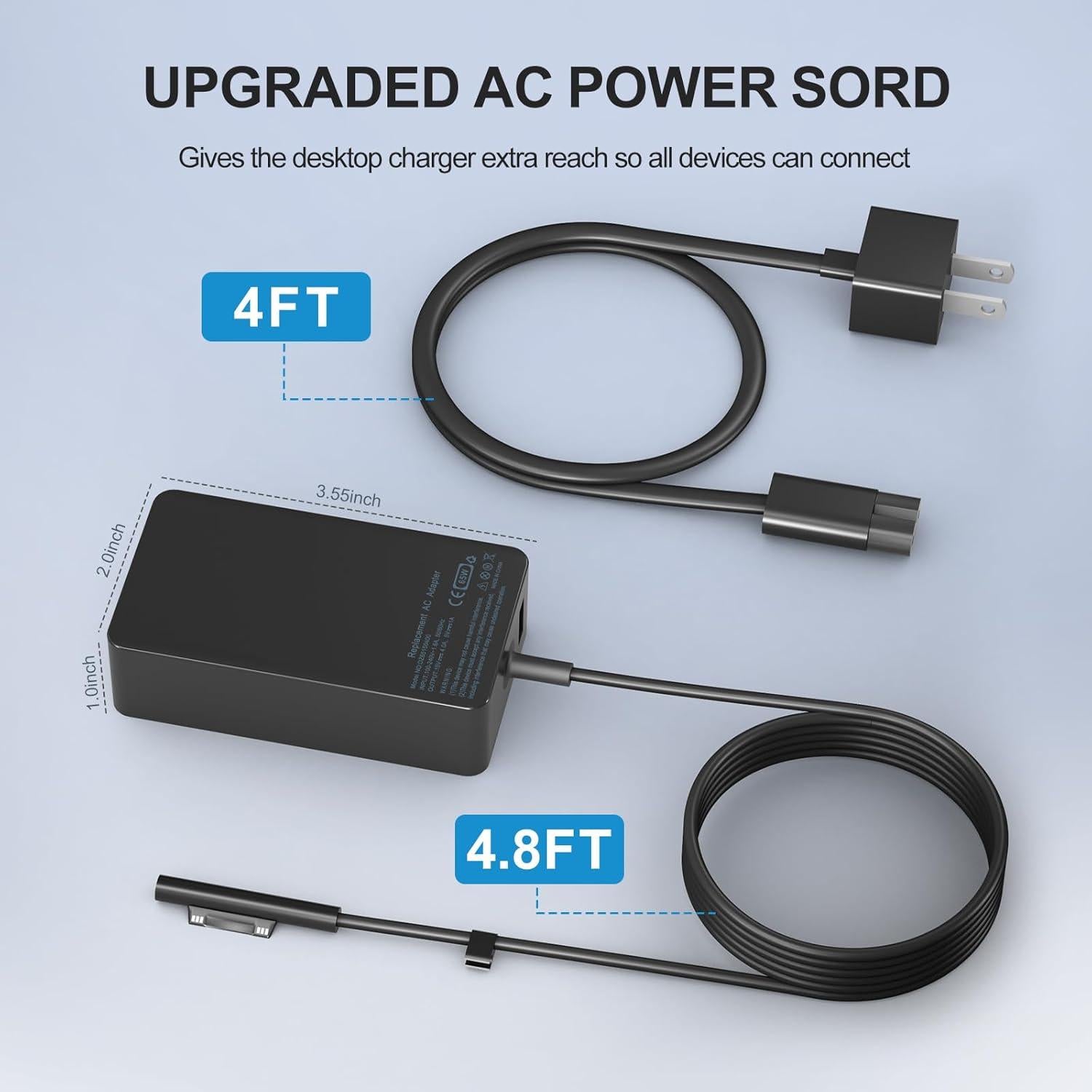 Cargador Surface Pro 65W DONGGUAN para Laptop y Tablet