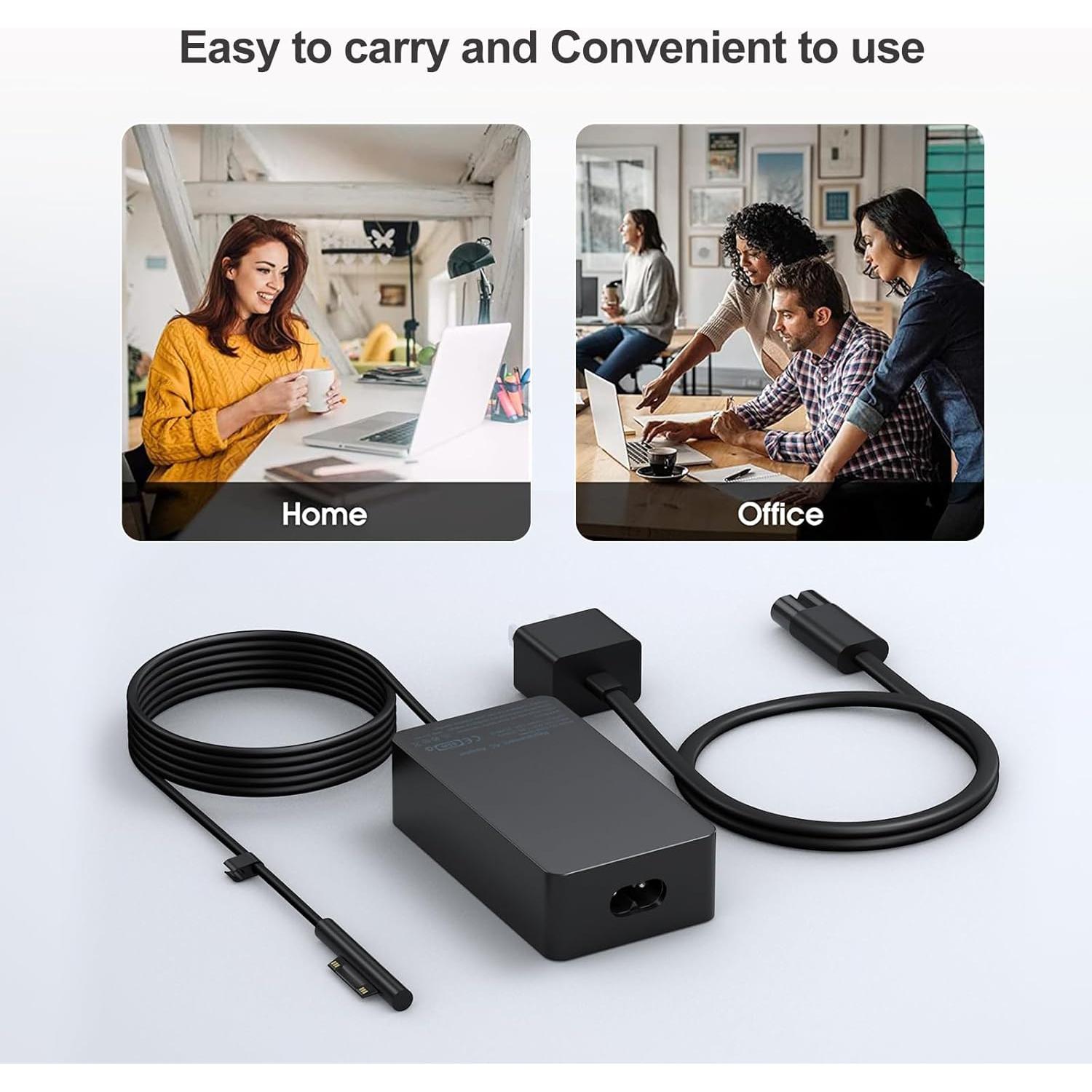 Cargador 65W Microsoft Surface Pro y Laptop - USB 5V 1A