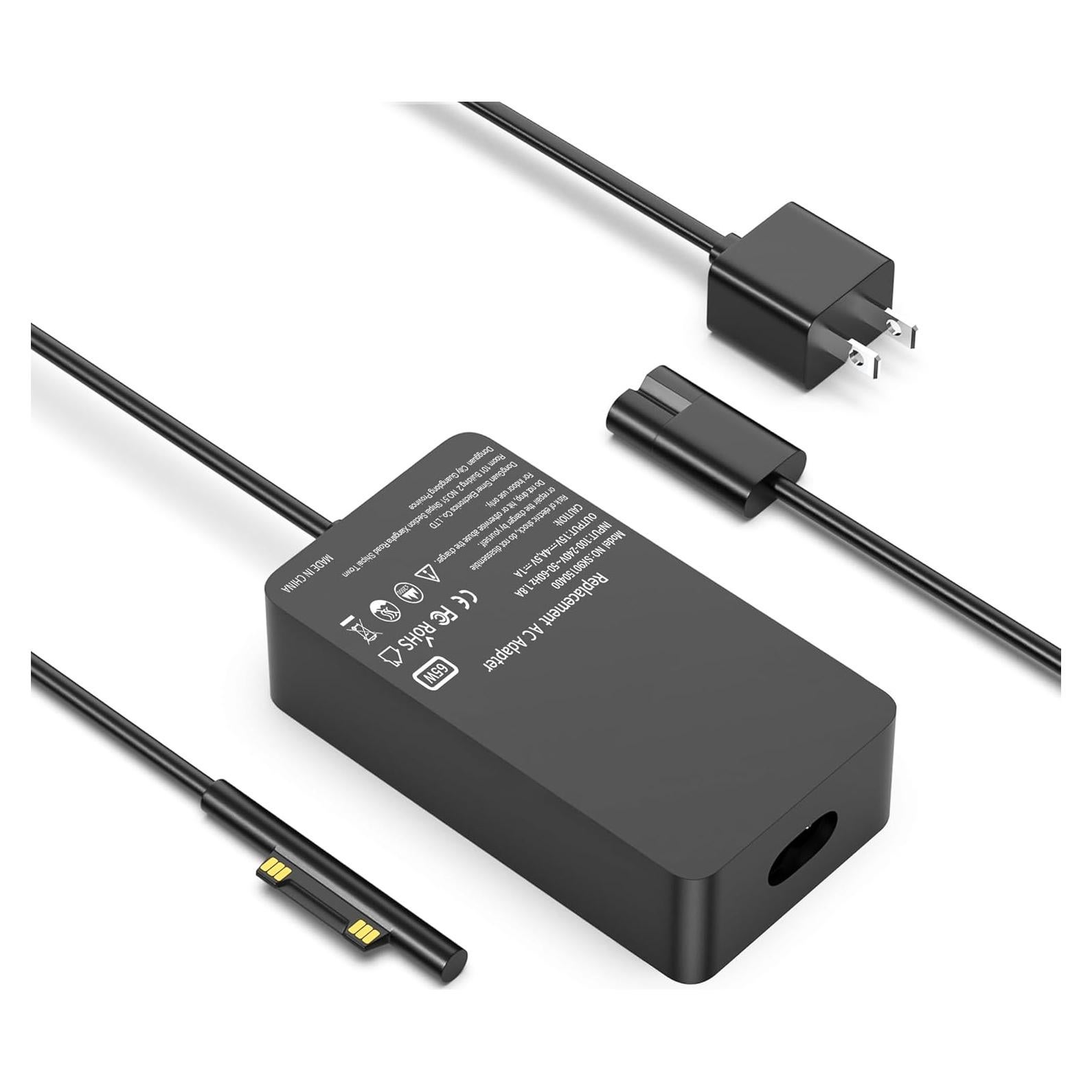 Cargador YBRUZRUB 65W para Microsoft Surface Pro y Laptop