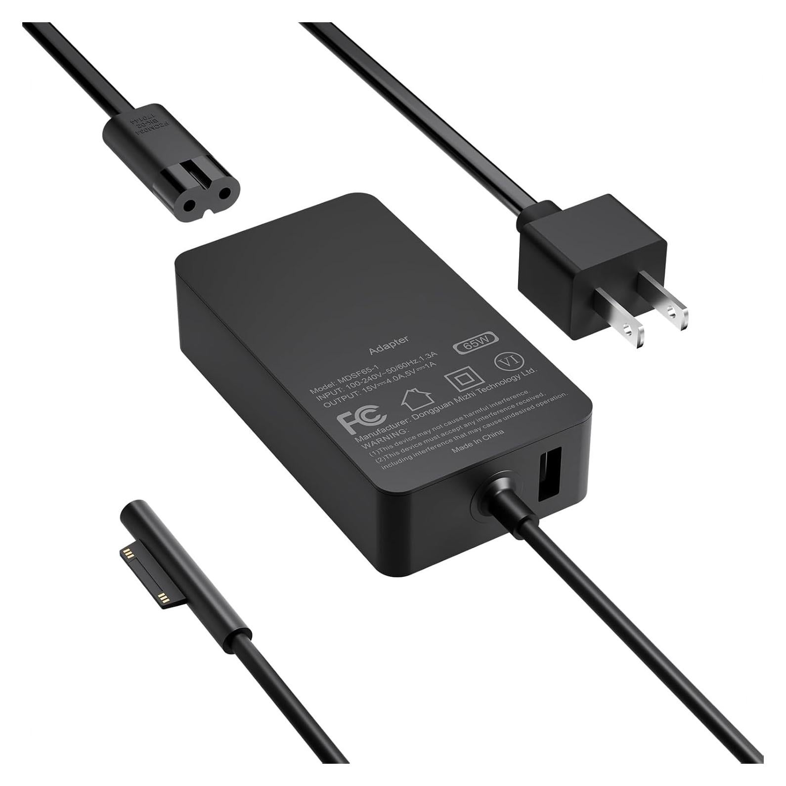 Cargador 65W Marsdock para Microsoft Surface Pro y Laptop