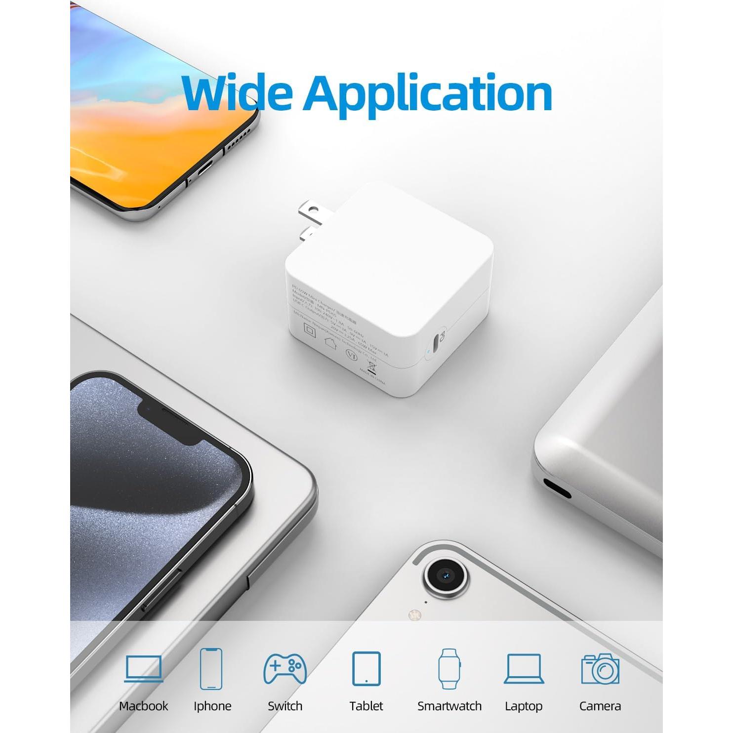 Cargador Rápido GaN 65W Dexpt para Samsung Galaxy Book Pro