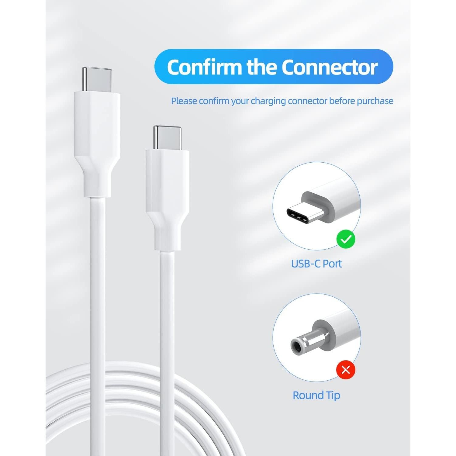 Cargador Rápido 65W Nicpower Tipo C Plegable 2.3m para Samsung