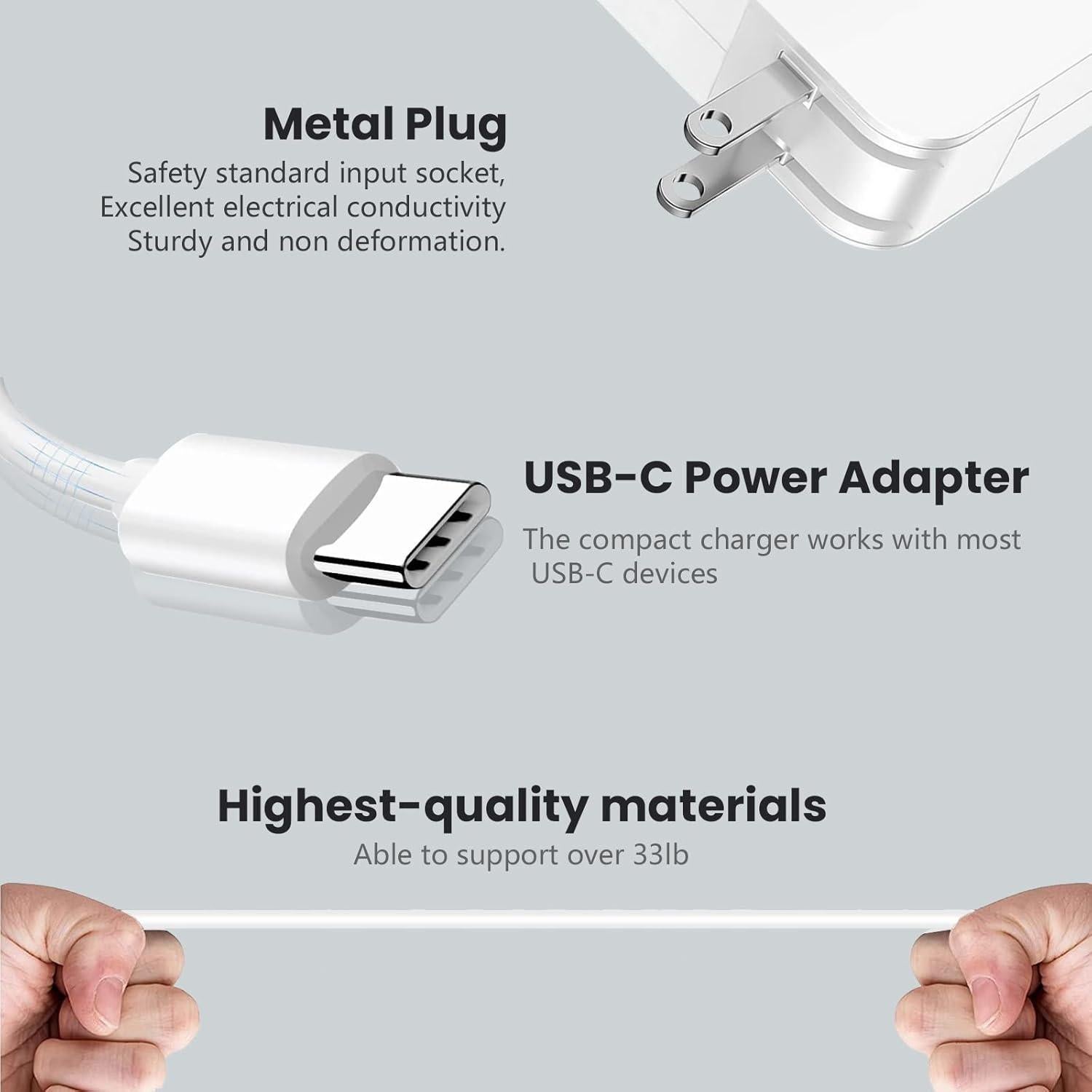 Cargador USB C 65W Eaneey para Samsung Galaxy Book Pro