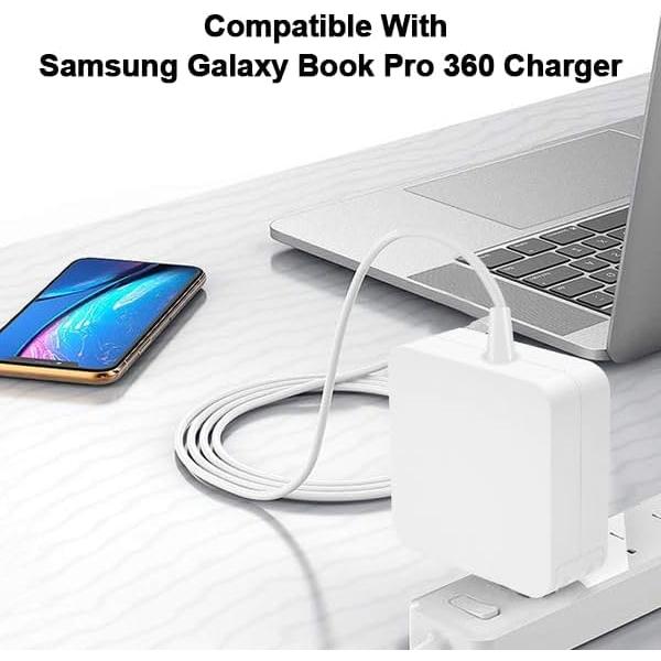Cargador USB C 65W Eaneey para Samsung Galaxy Book Pro