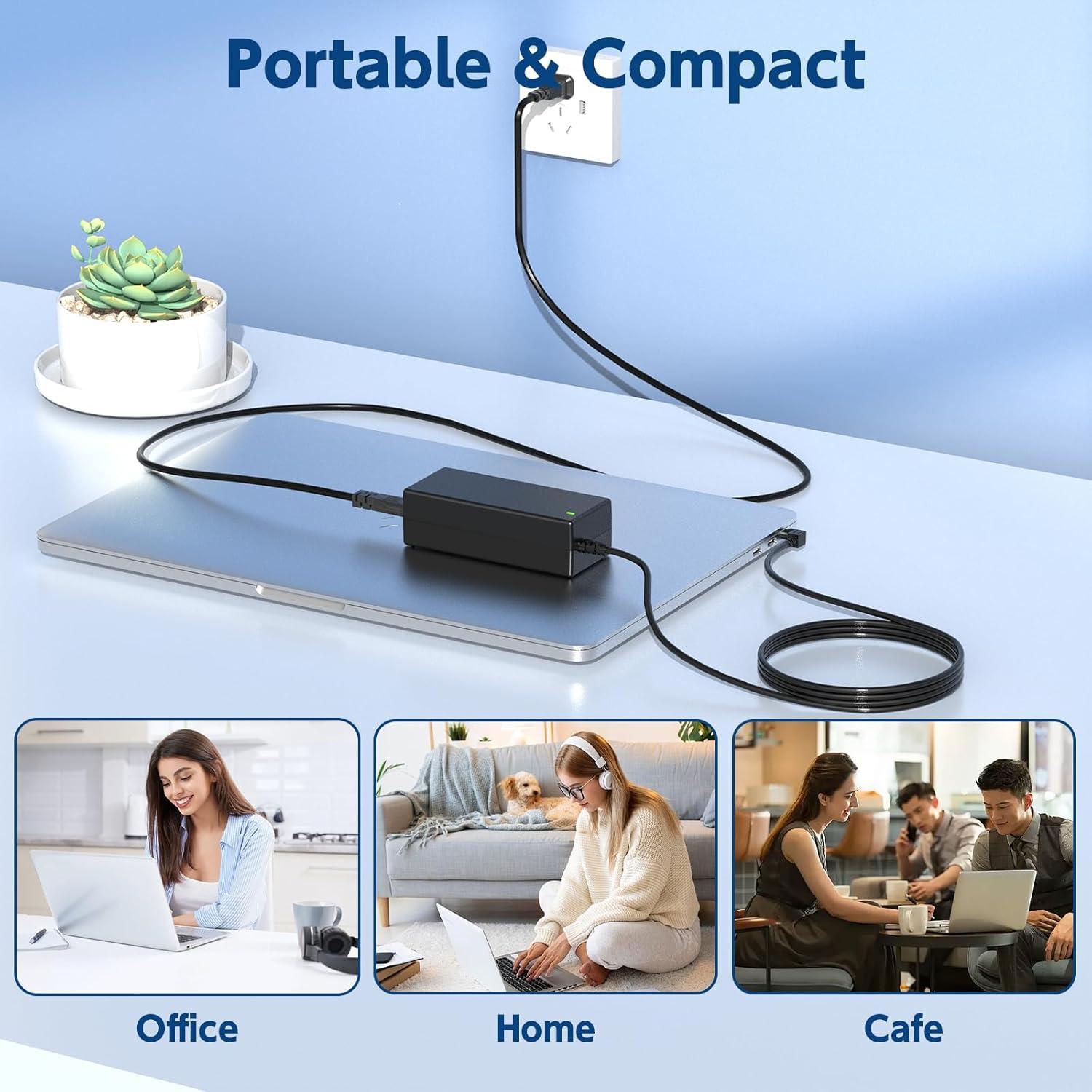 Cargador de Laptop ROLADA 65W Compatible con Toshiba Satellite