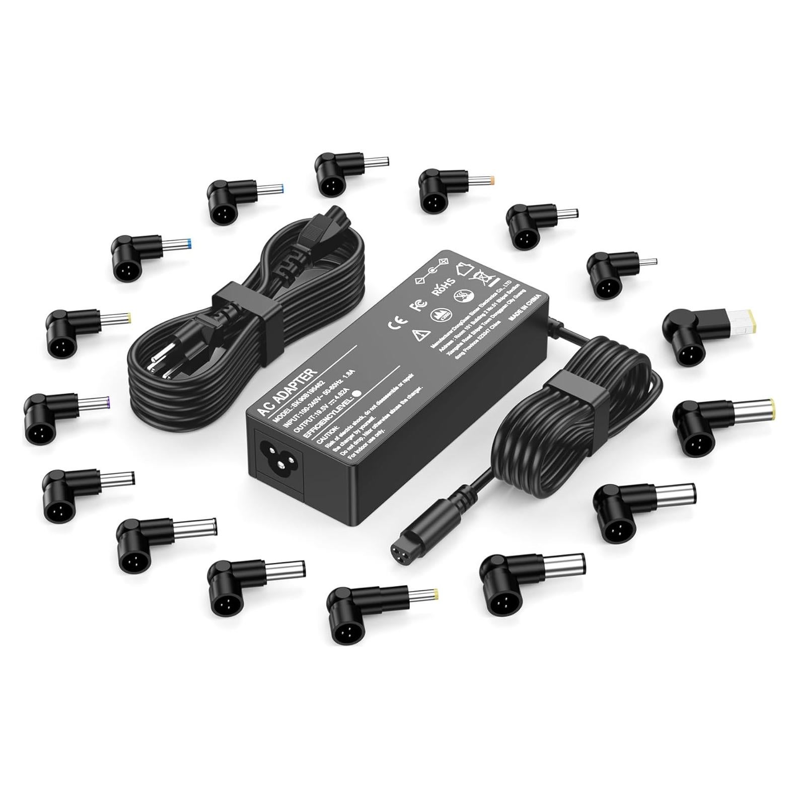 Cargador de Portátil Universal 90W YEOTSMUT con 16 Puntas