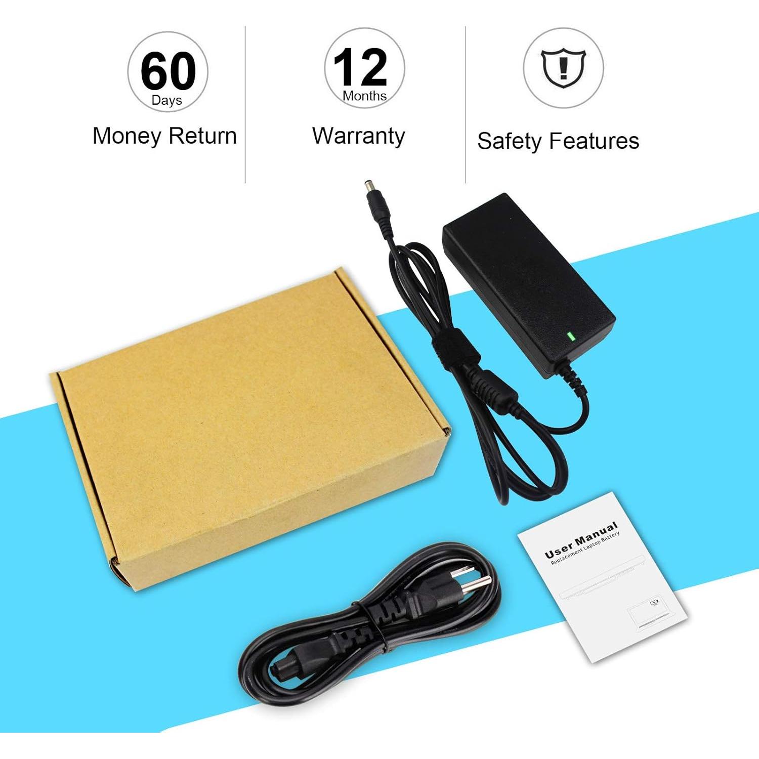 Cargador de Laptop Toshiba 65W 19V 3.42A con Cable