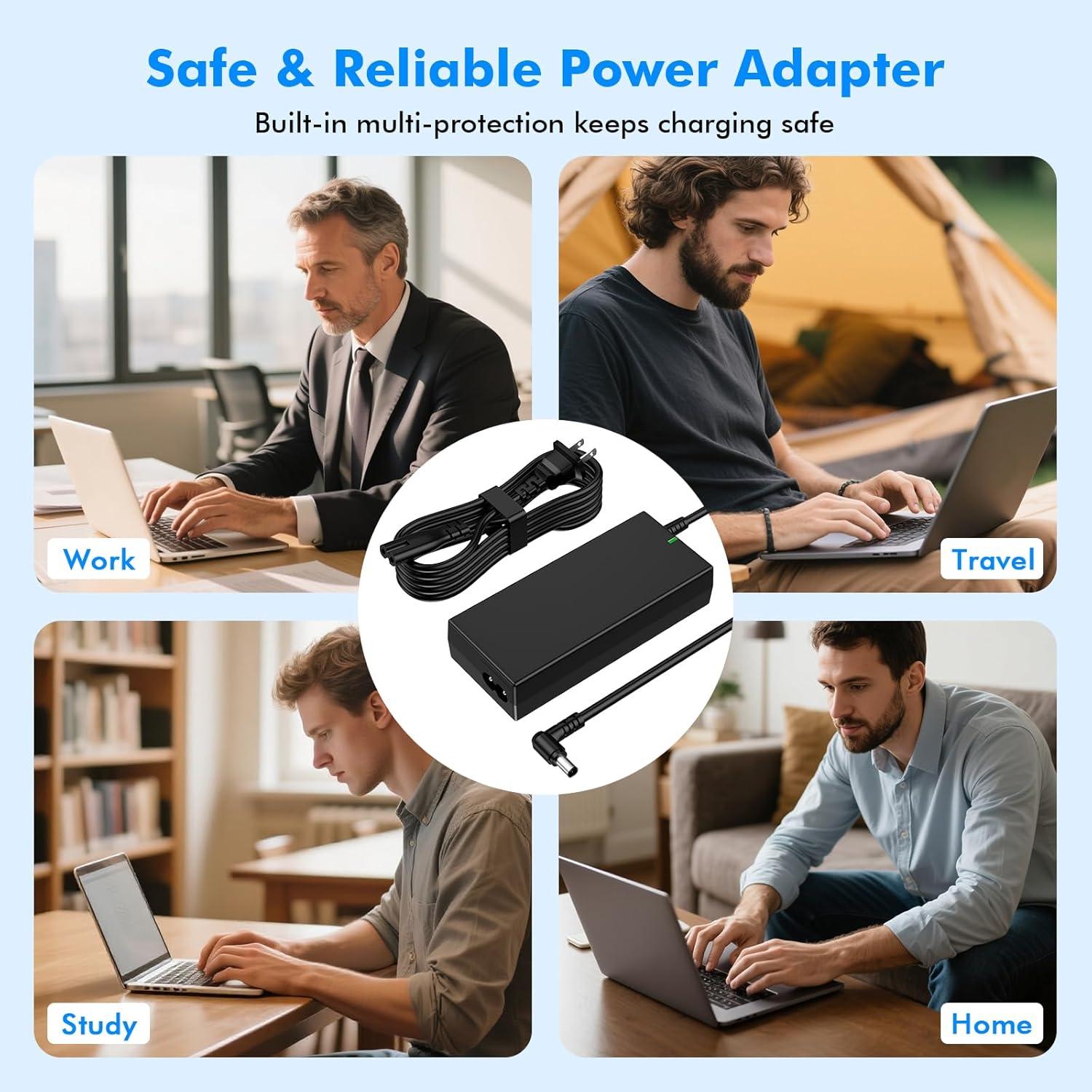 Cargador de Laptop 90W Sony Vaio 19.5V 4.7A Compatible