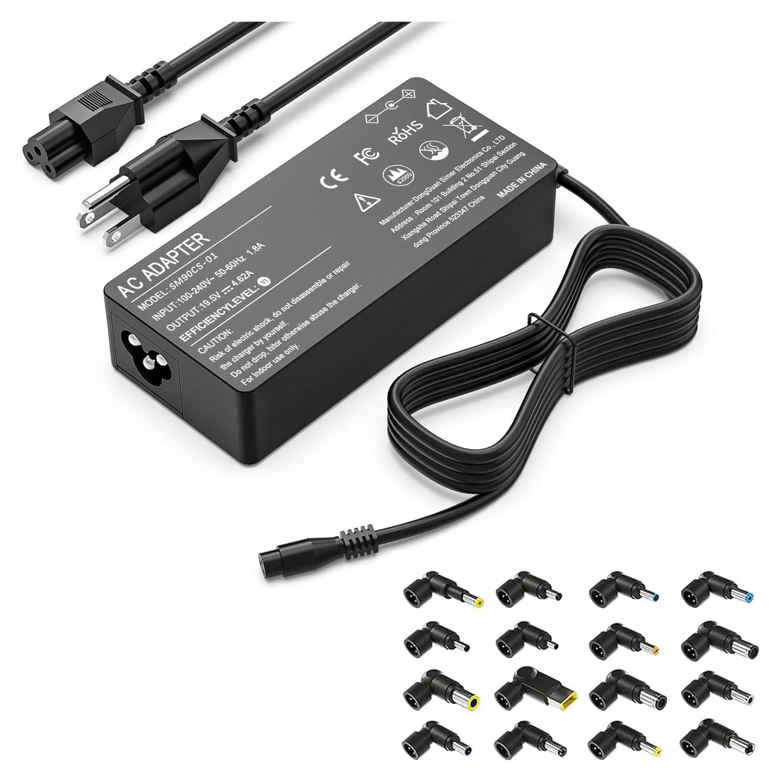 Cargador Universal 90W AYKLCZUU para Laptop HP Dell Acer