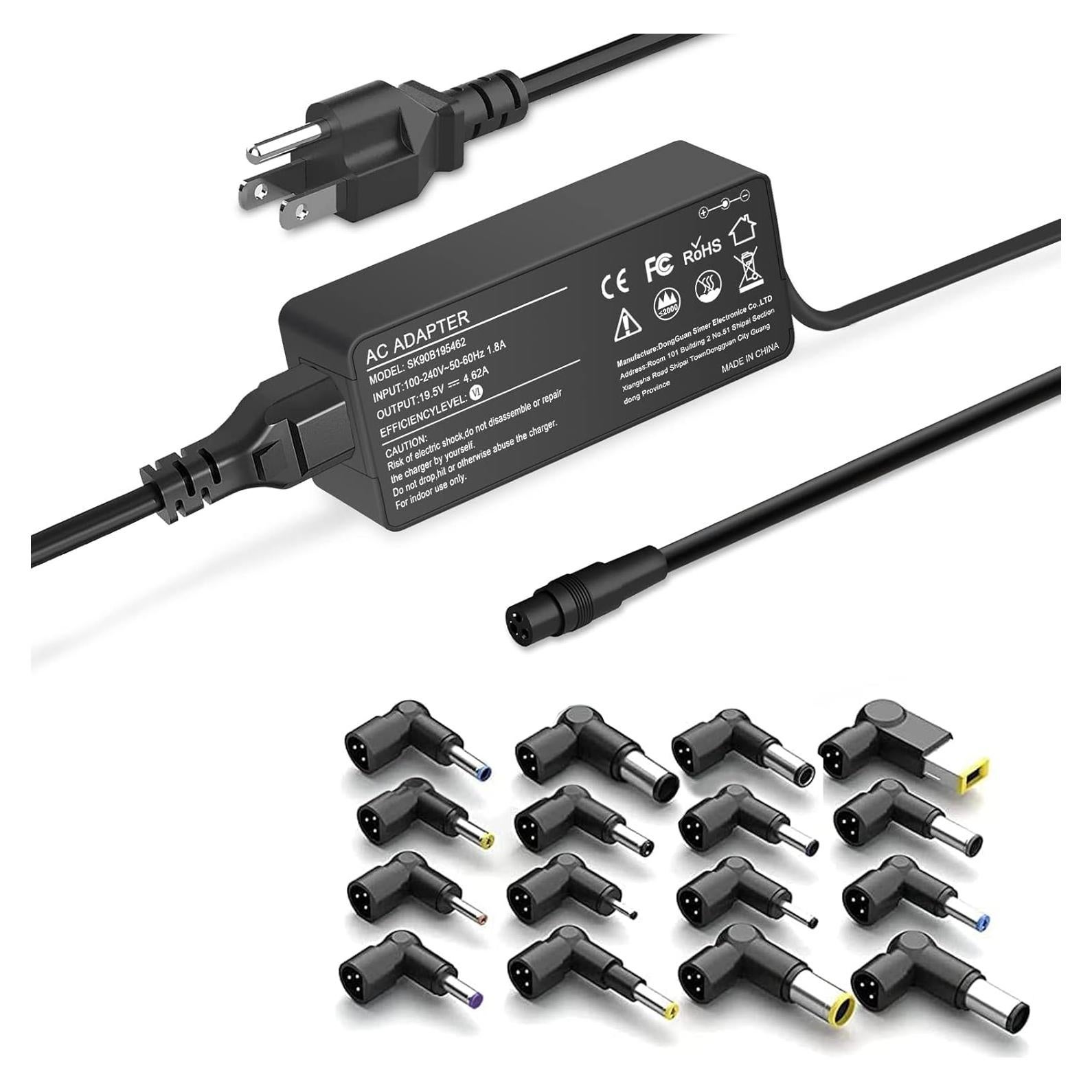 Cargador Universal 90W WENYAA para Laptop con 16 Puntas