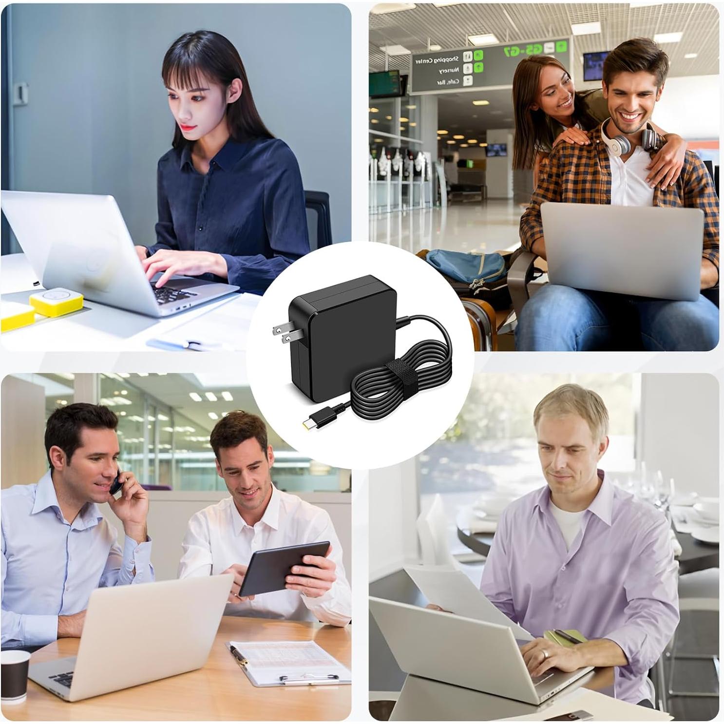 Cargador USB C 65W Compatible Lenovo ThinkPad Yoga MacBook