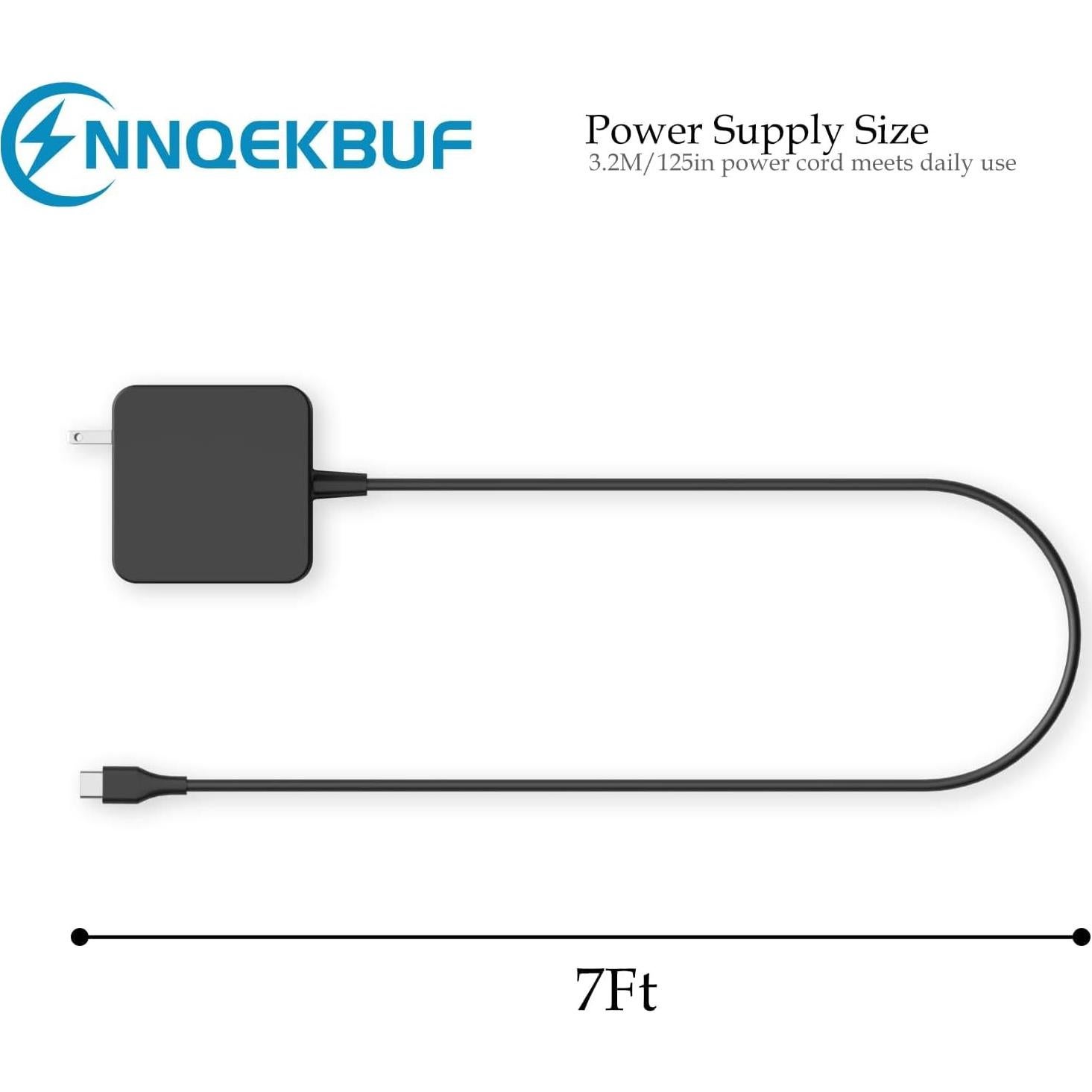 Cargador USB C 65W Fiattigear para Laptop y Chromebook