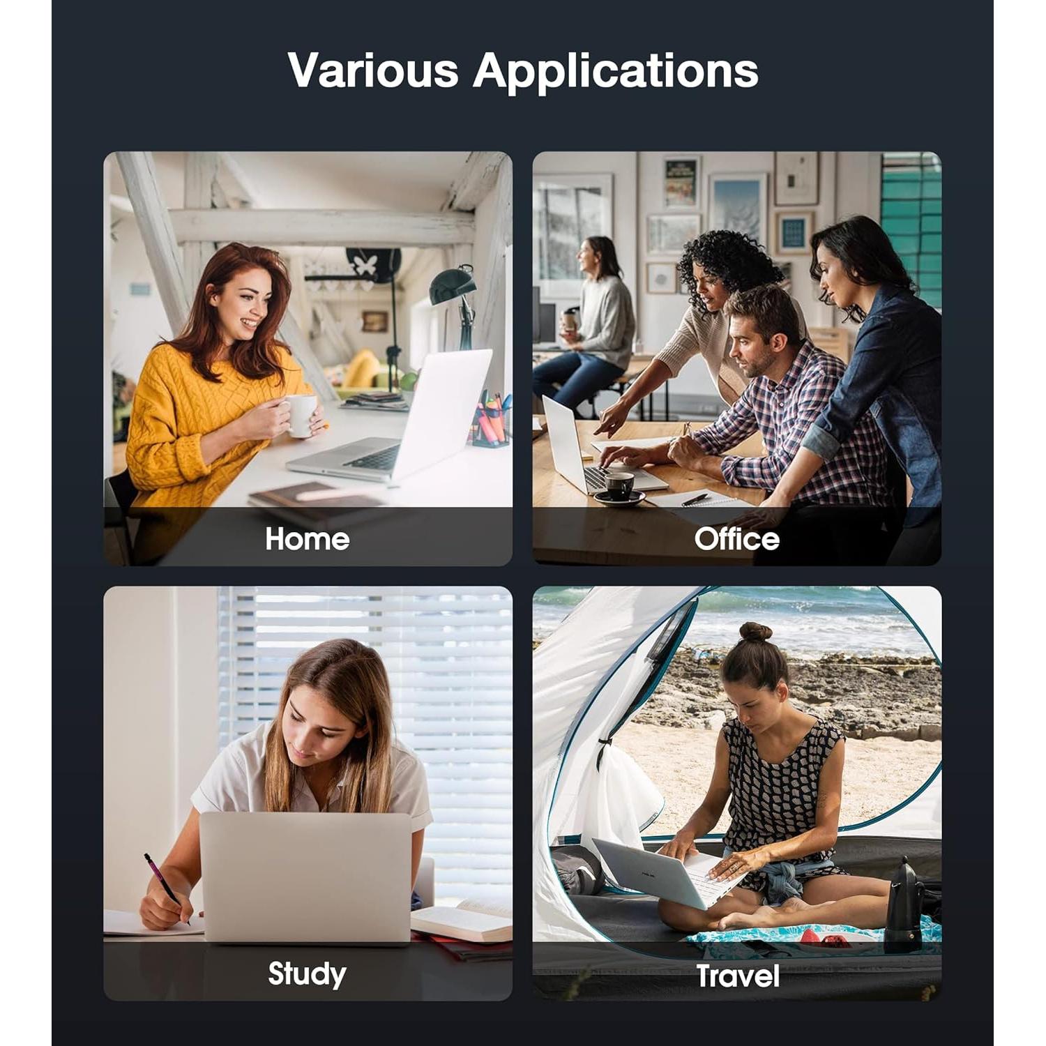 Cargador USB C 65W UNAWUDOH para Laptop Chromebook HP Dell Lenovo