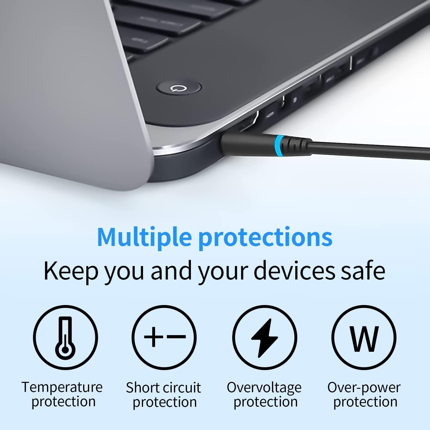 Cargador de Laptop 240W DECSZDY 19.5V 12.3A Compatible Dell