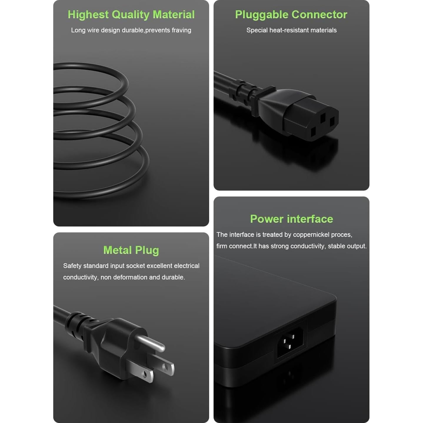 Cargador 240W PowerPortnerLink Compatible con Dell Alienware y G Series