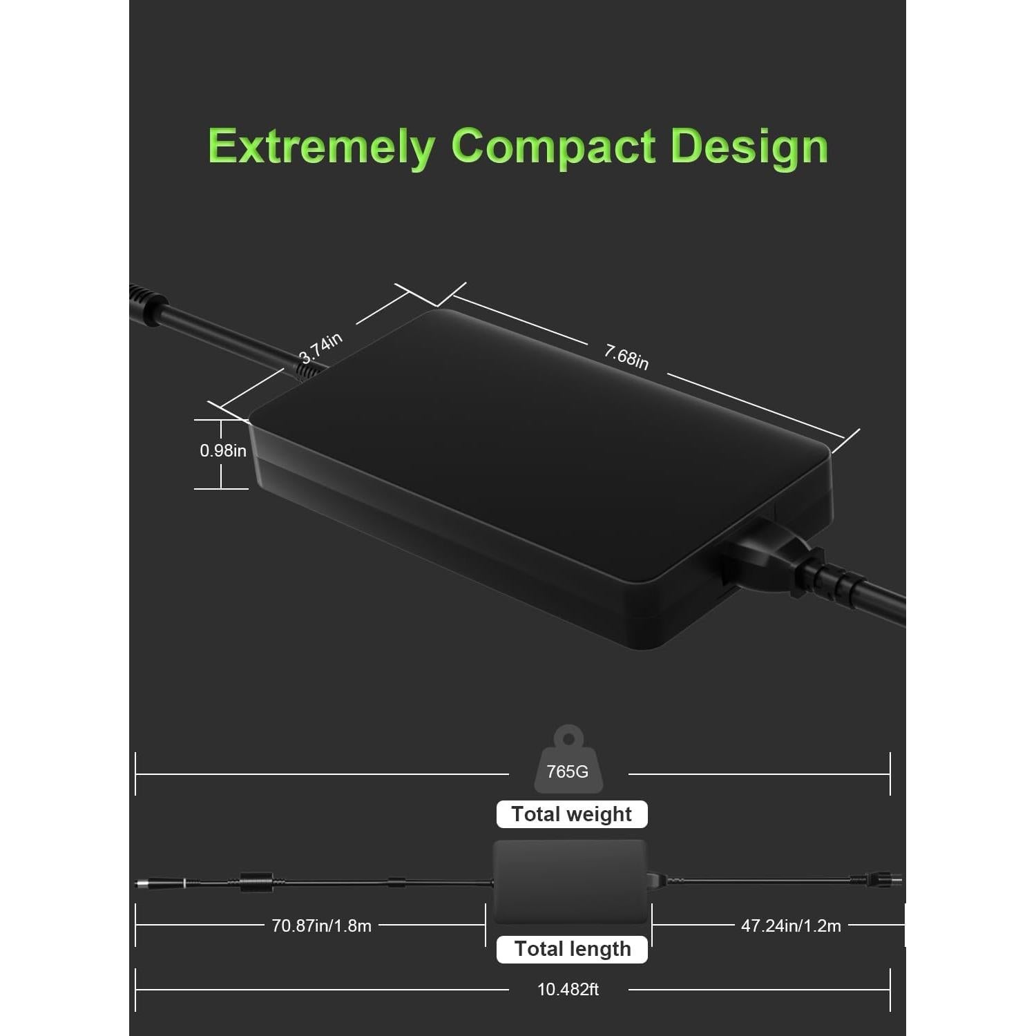 Cargador 240W PowerPortnerLink Compatible con Dell Alienware y G Series