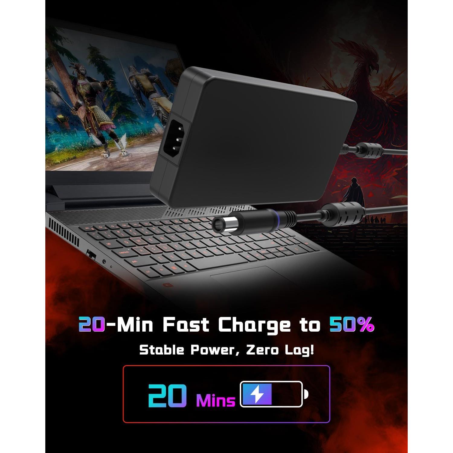 Cargador Rápido Superer 240W para Laptop Dell Alienware