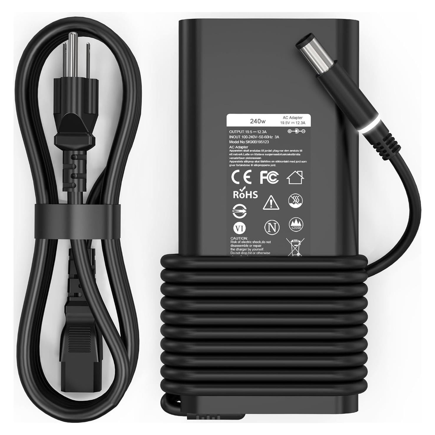 Cargador de Laptop Dell 240W 7.4mm Compatible Alienware