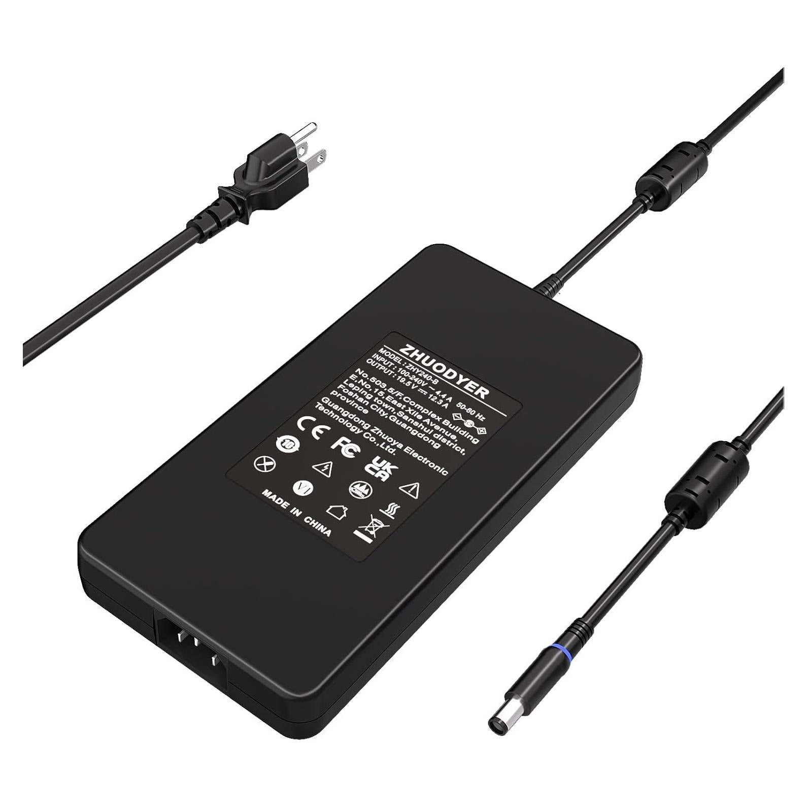 Cargador de Laptop 240W ZHUODYER para Dell Alienware y Precision