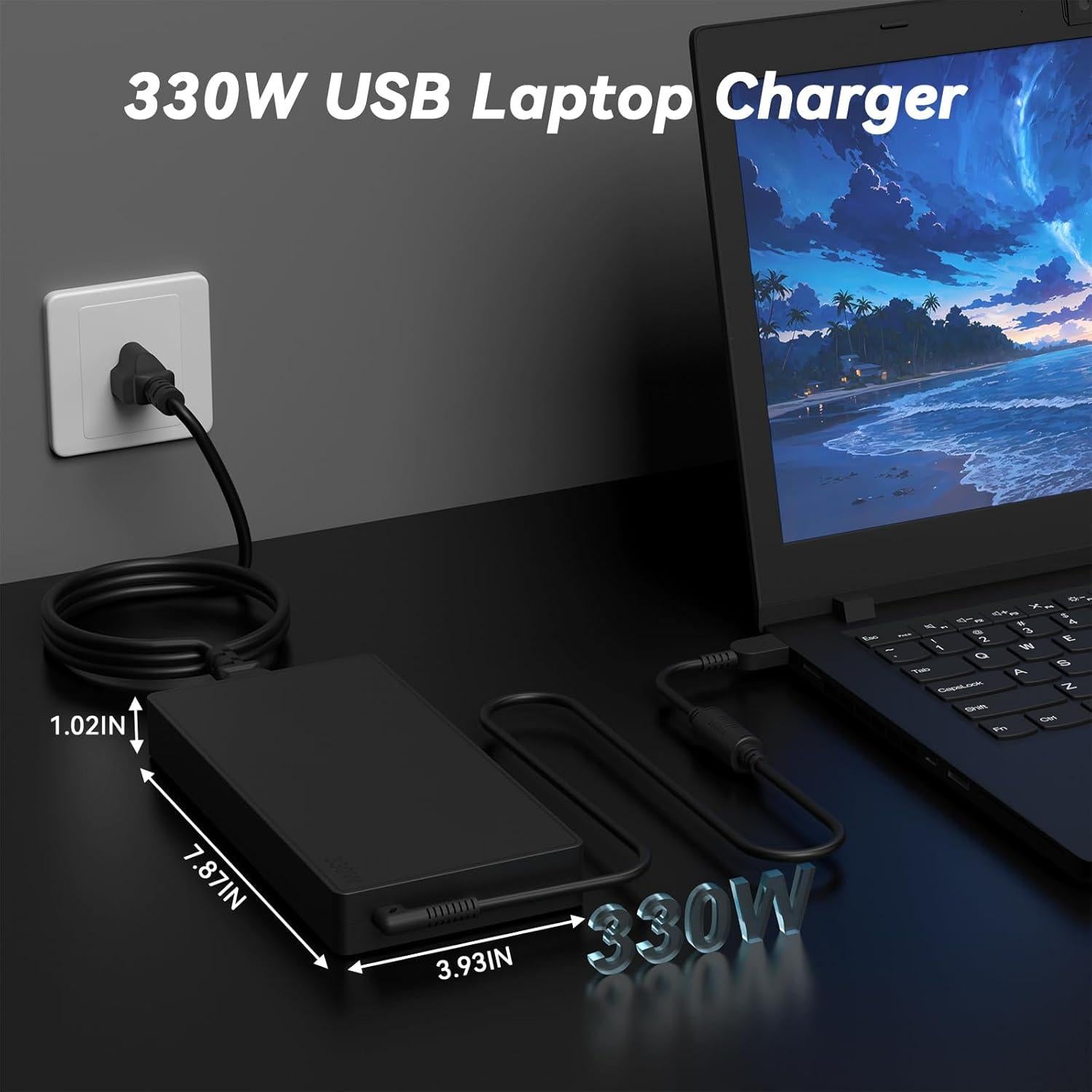 Cargador de Laptop OSISZI 330W Compatible Lenovo Legion Pro 7i 9