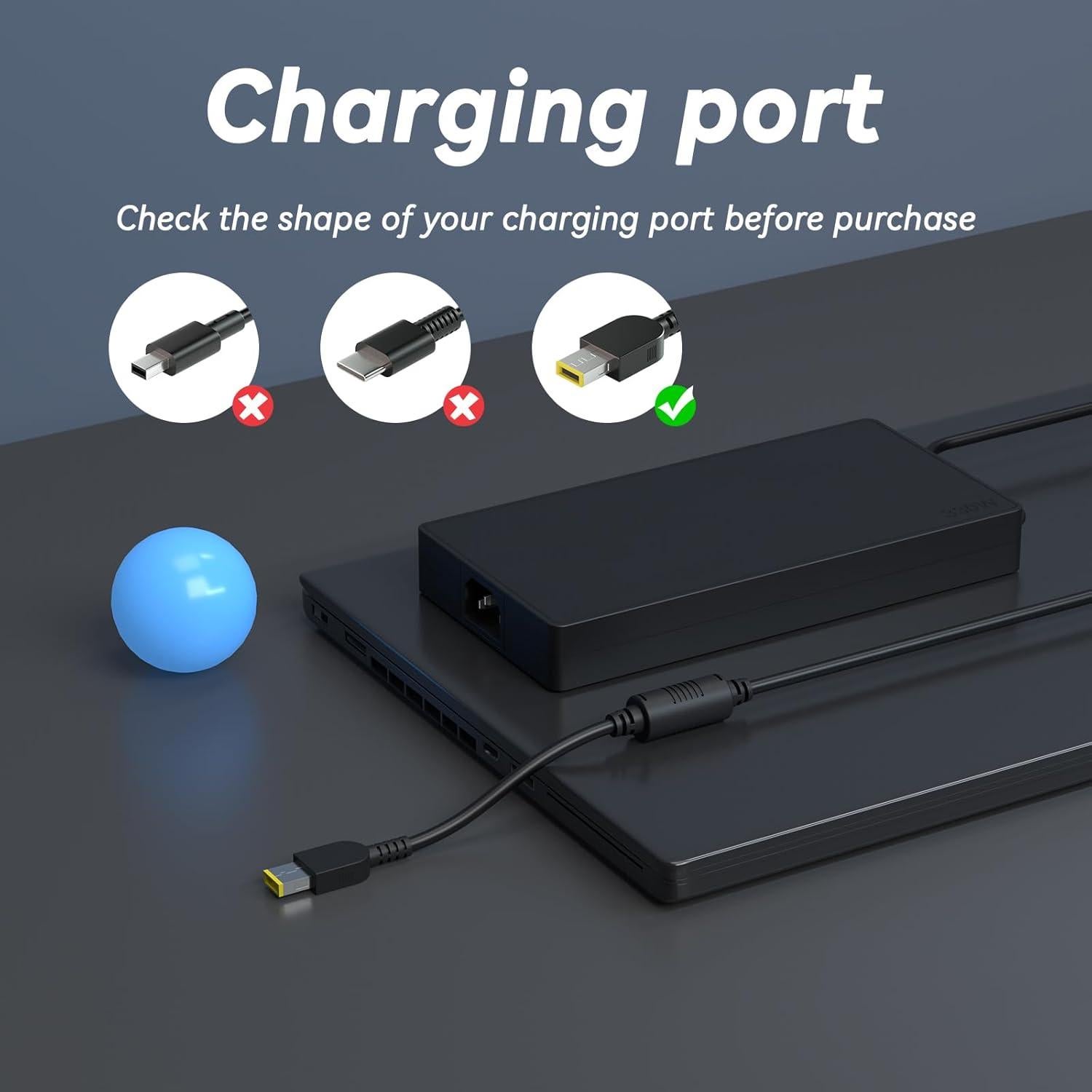 Cargador de Laptop OSISZI 330W Compatible Lenovo Legion Pro 7i 9