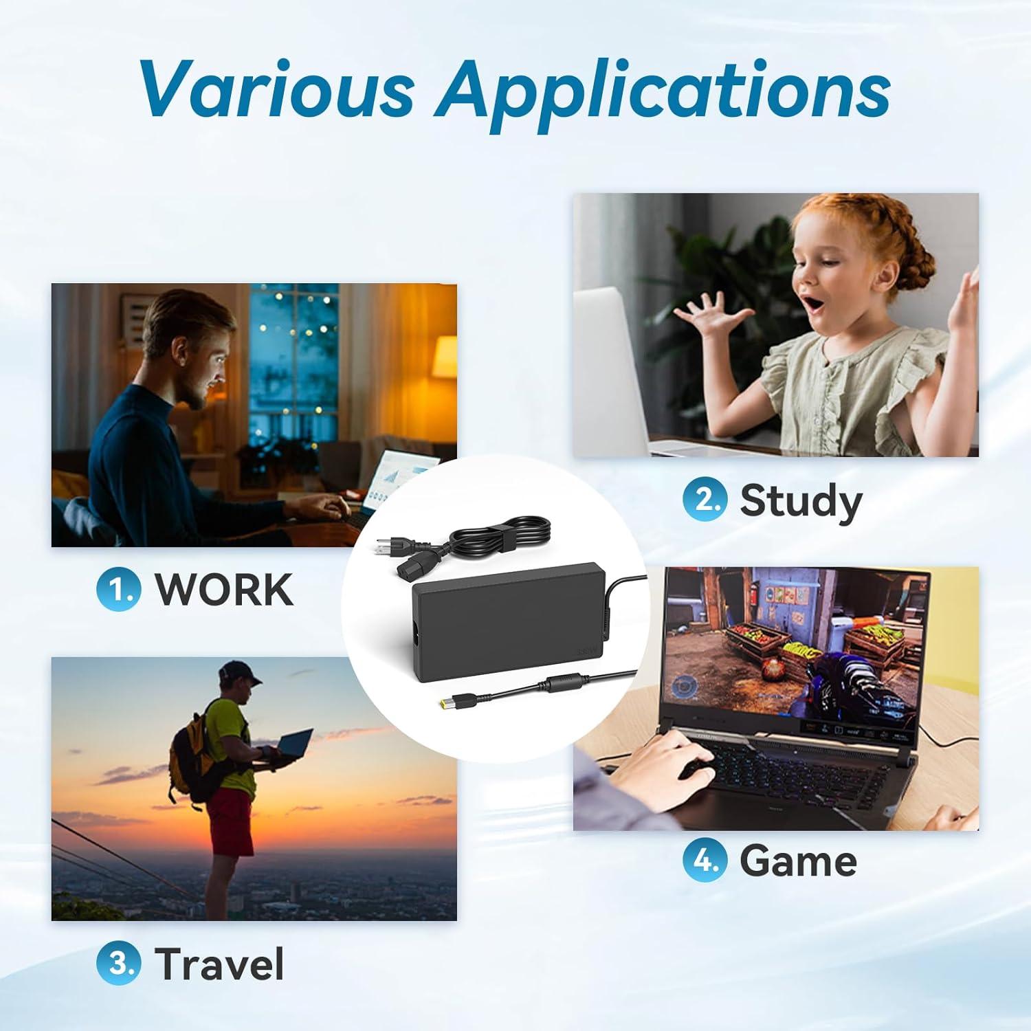 Cargador de Laptop OSISZI 330W Compatible Lenovo Legion Pro 7i 9