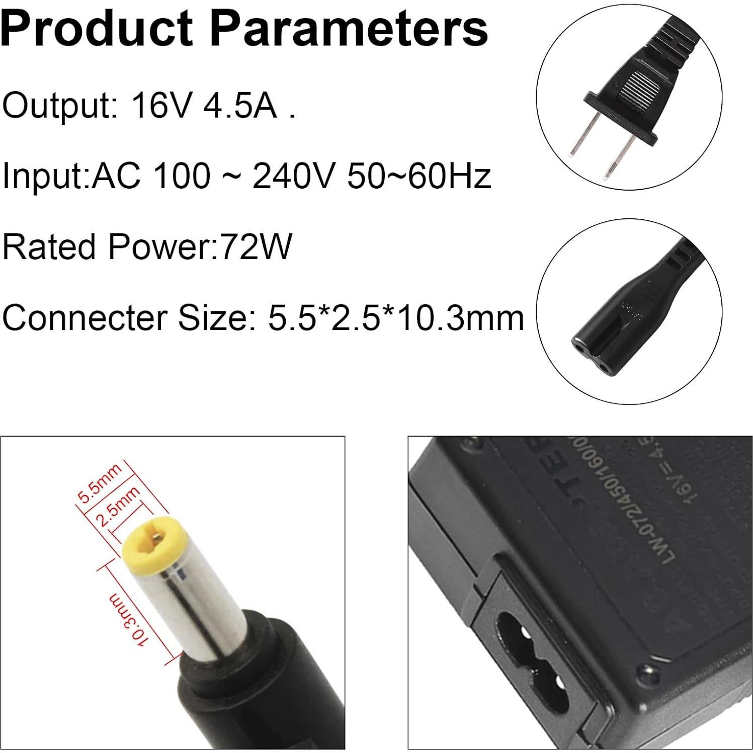 Cargador Panasonic Toughbook CF-18 CF-29 CF-30 CF-50 16V 4.5A