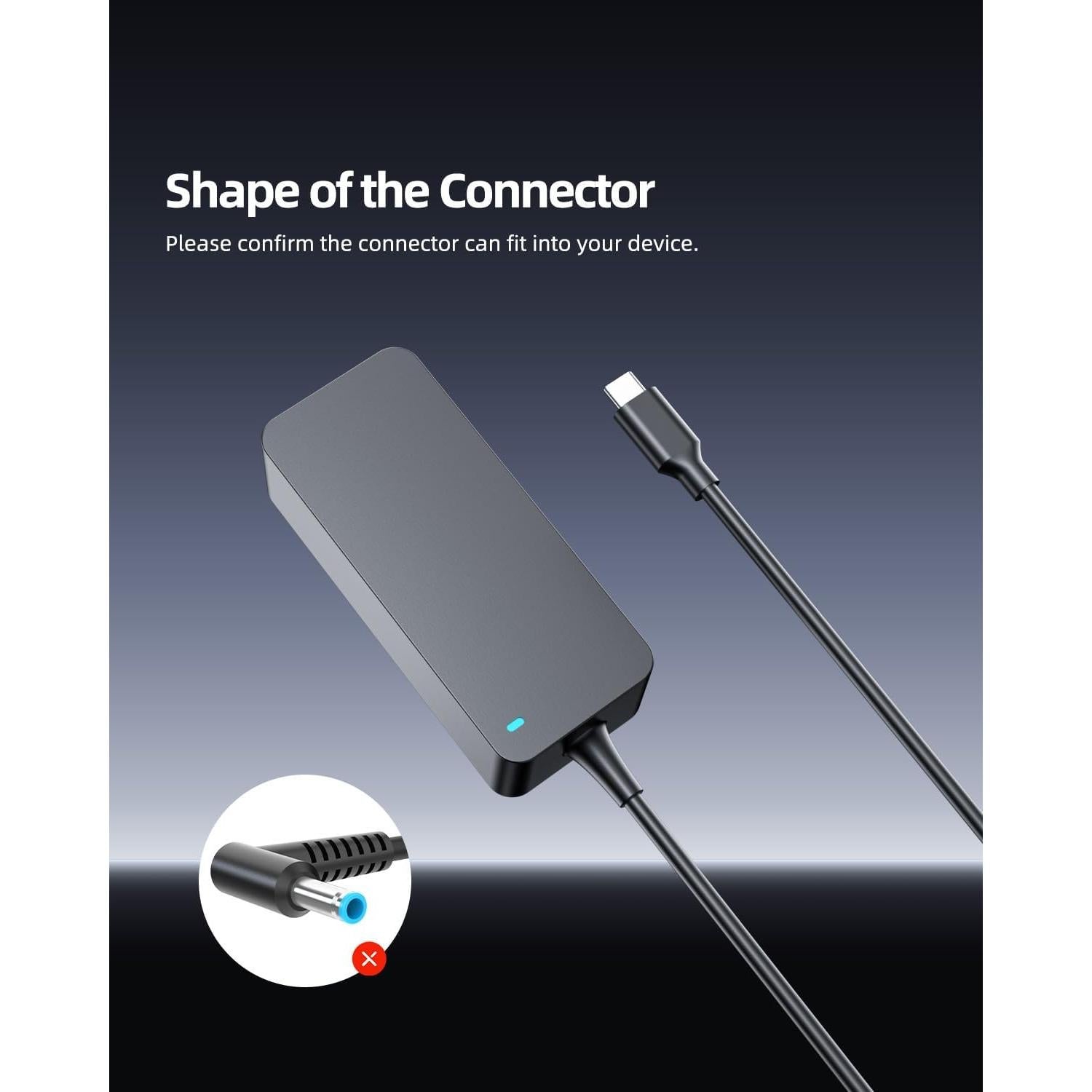 Cargador Rápido USB-C 65W Zondol para Laptop LG Gram