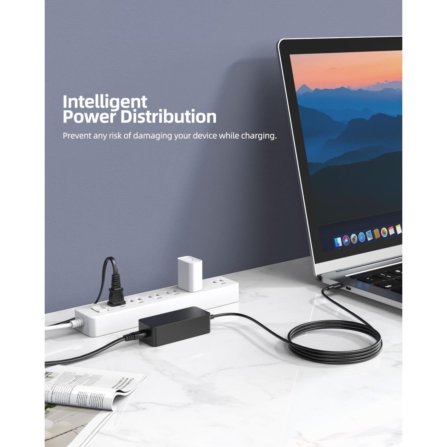 Cargador Rápido USB-C 65W Zondol para Laptop LG Gram