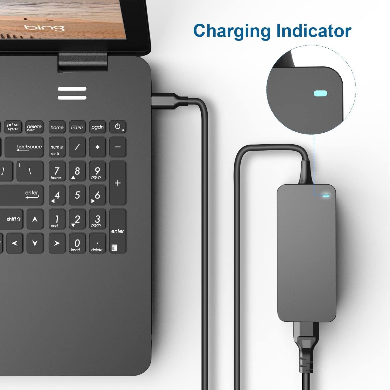 Cargador Rápido USB C 65W Zondol para Laptop LG Gram