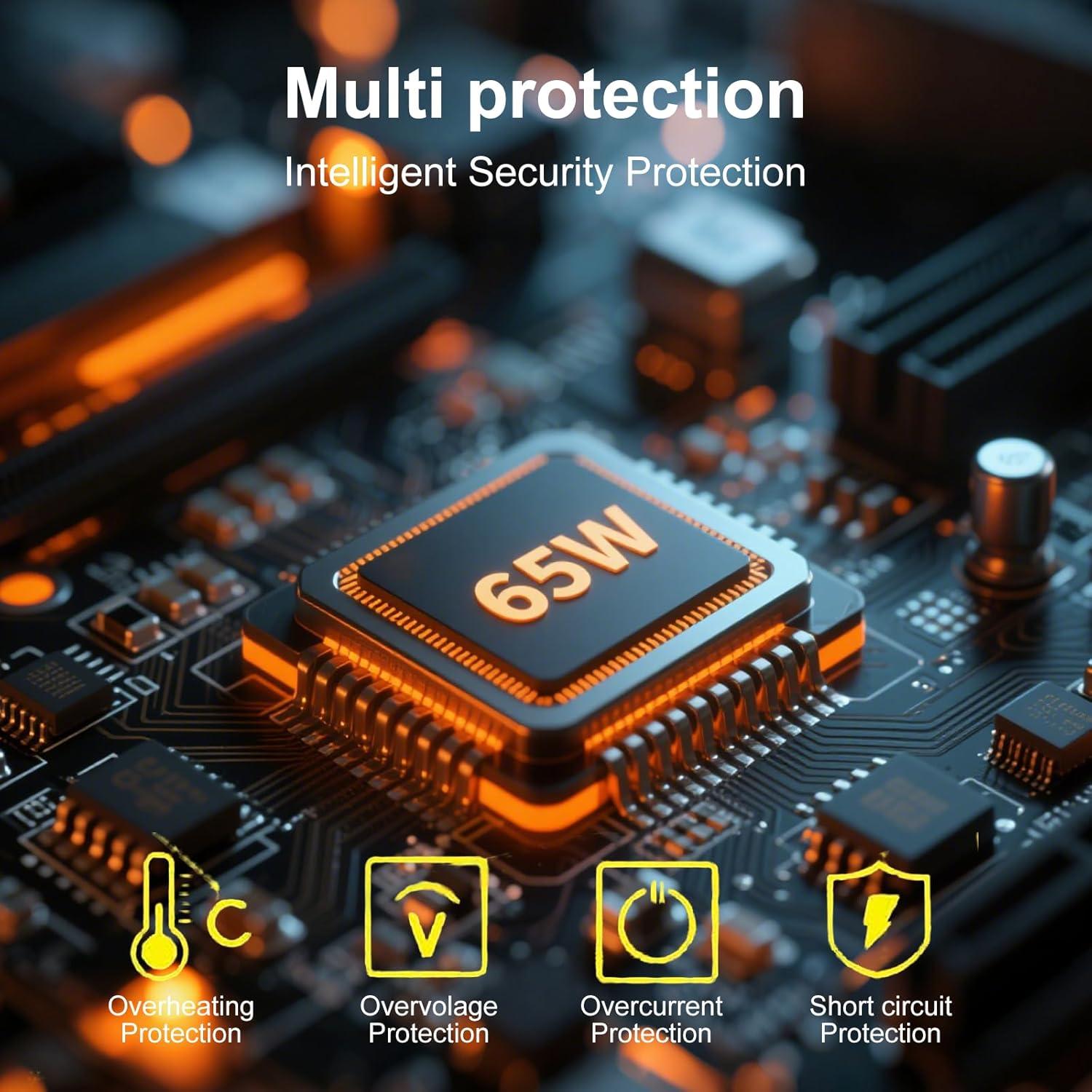 Cargador Rápido USB C PD 65W para Laptops LG Gram