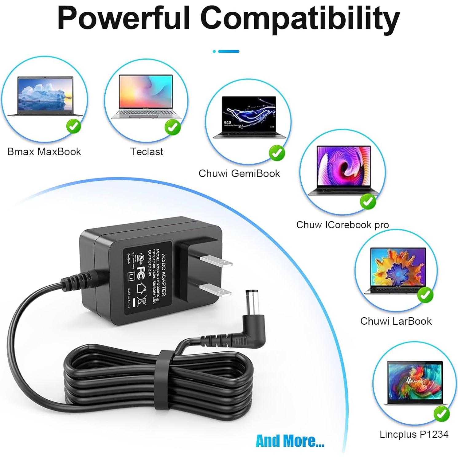 Cargador de Laptop 12V Mareisa para Chuwi y SGIN 2A