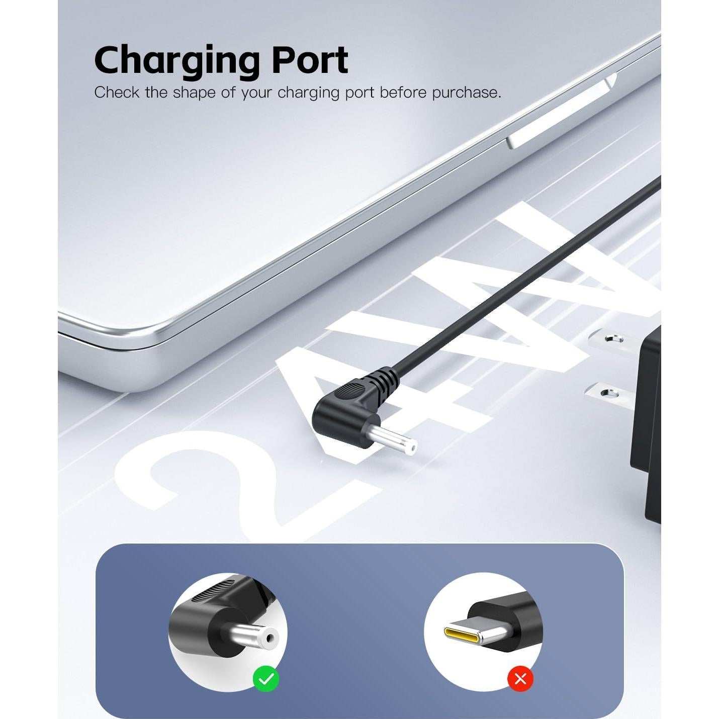 Cargador Superer 12V 2A para Laptop Gateway 11.6" y 14.1"