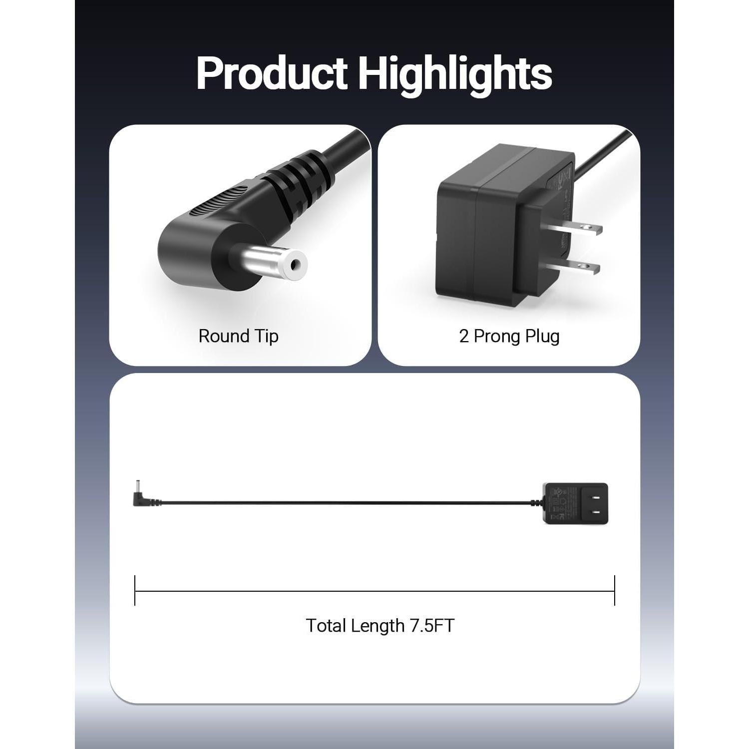 Cargador 12V 2A Zondol para Laptop Gateway GWTC116 GWTN141