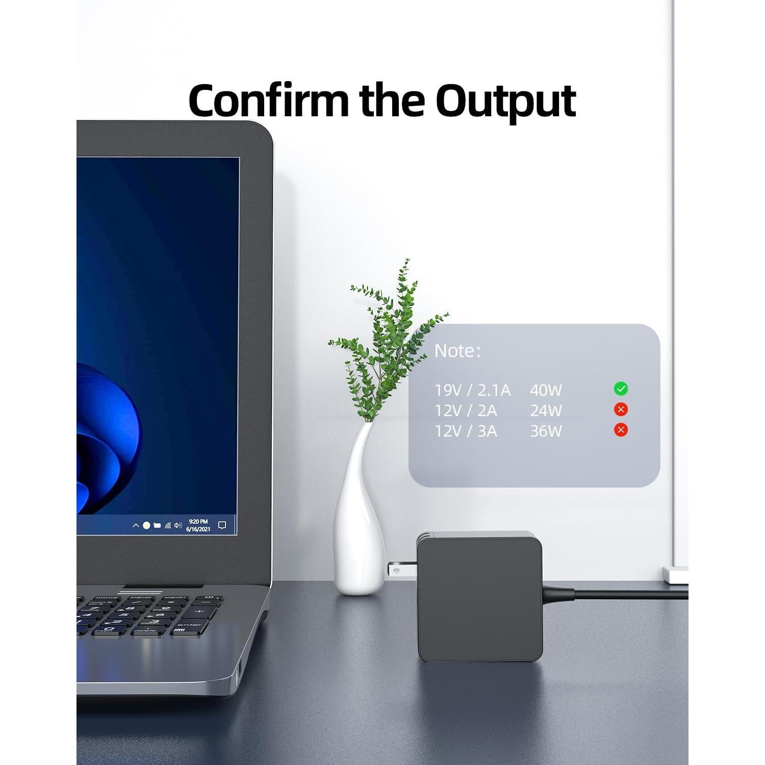 Cargador 19V Nicpower para Laptop Gateway GWTN156 GWTN141