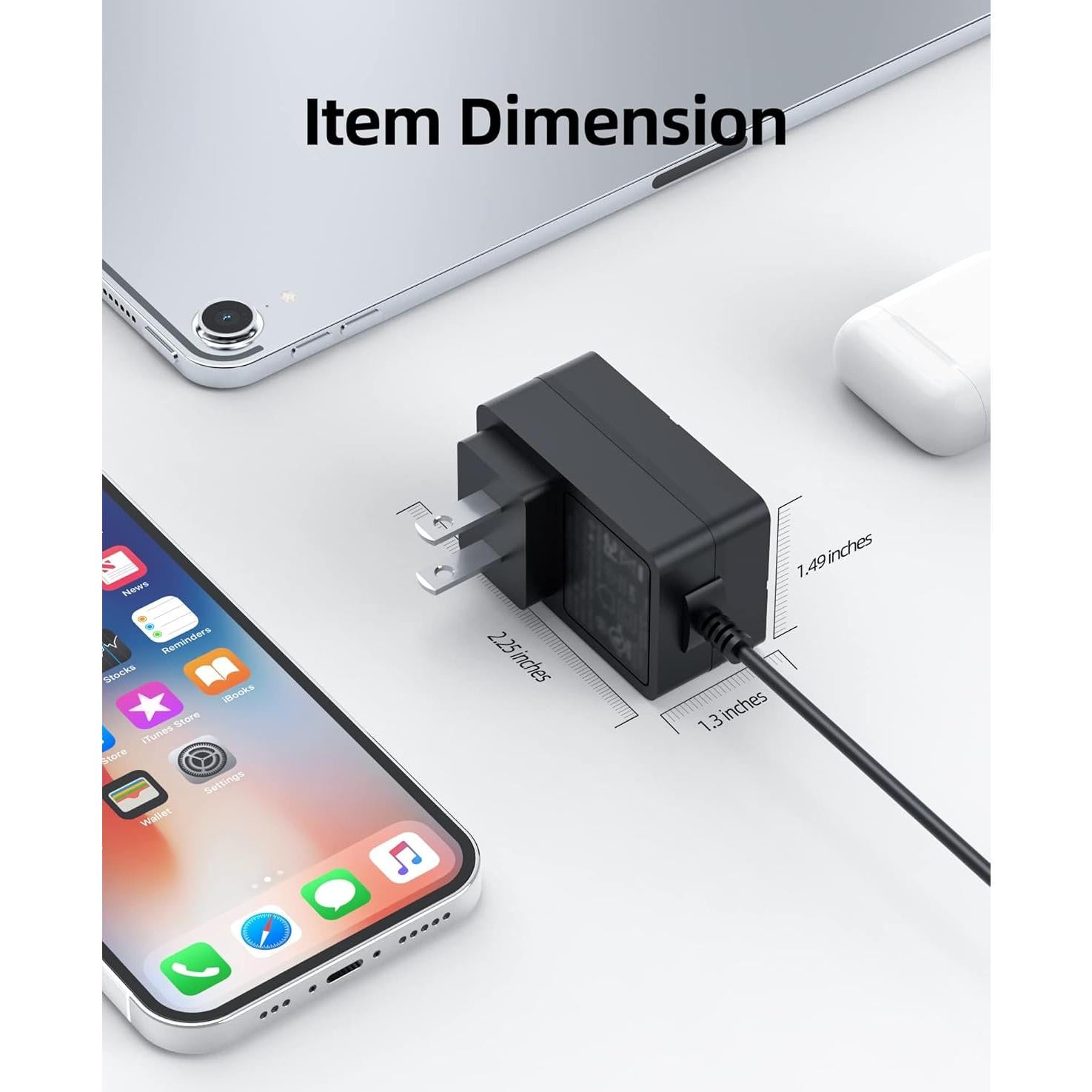 Cargador AC 12V 2A Superer para Chuwi UBook X/Pro X y GemiBook