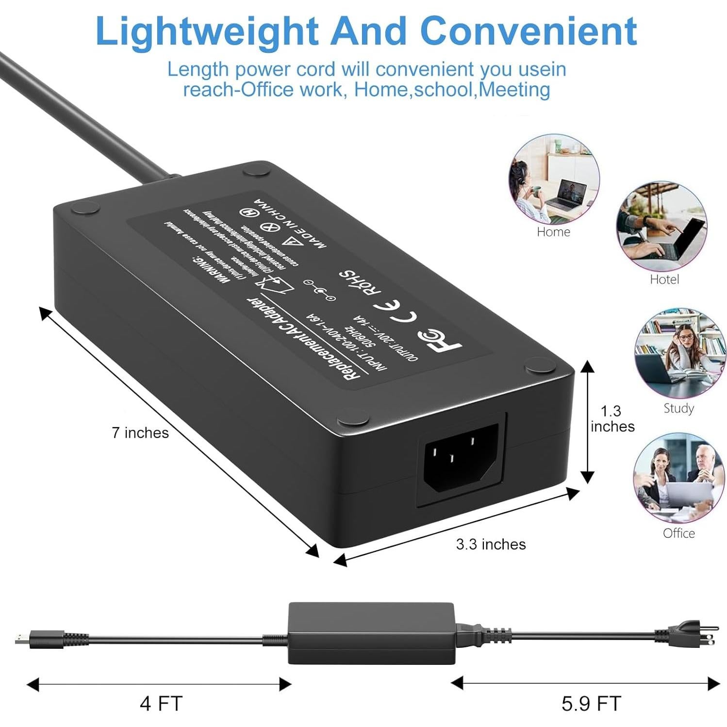 Cargador USB Tipo C 280W Jeunesse para MSI GS77 GE66 GE68