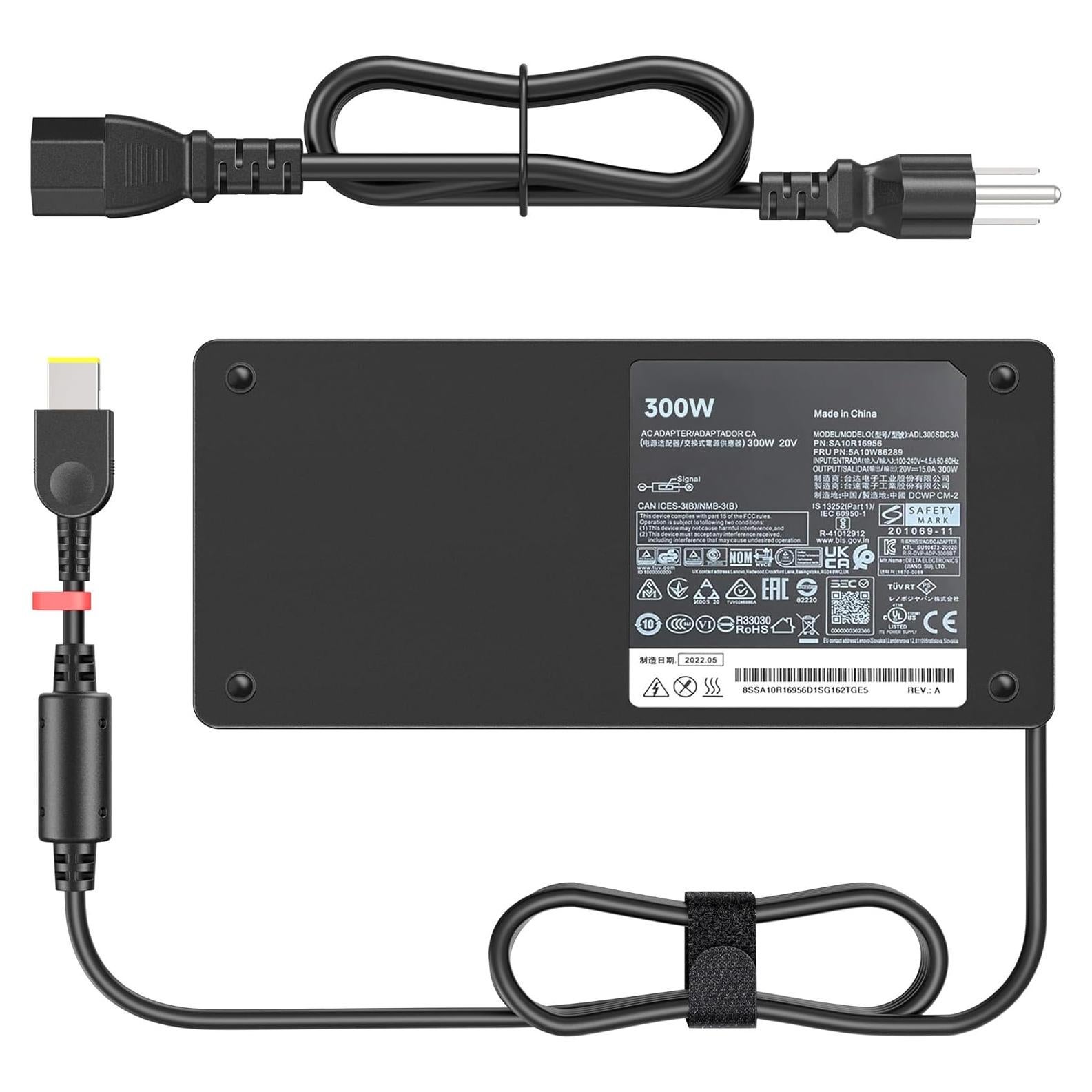 Cargador de Laptop 300W VRAVEK Compatible con Lenovo Legion