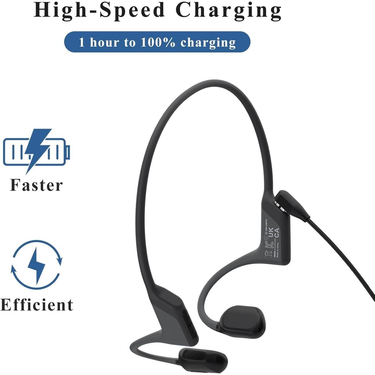 Cargador Rápido de Pared Vancle + Cable USB Magnético Shokz