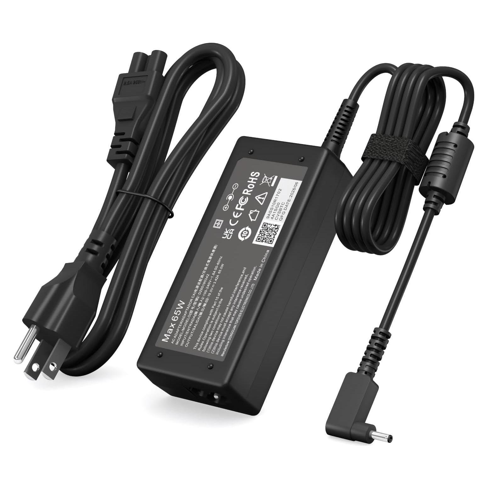 Cargador de Laptop 65W DONGGUAN para Acer Aspire 5/3/Chromebook