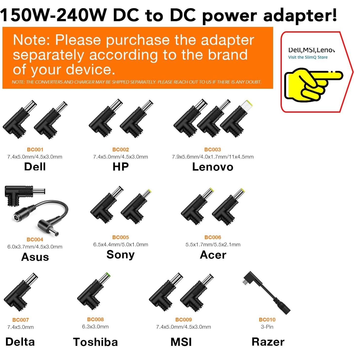 Cargador GaN SlimQ 240W USB-C PD3.0 para Laptop Universal