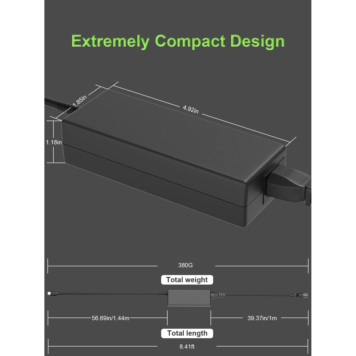 Cargador USB-C 100W PowerPortnerLink para Laptops Lenovo Dell HP