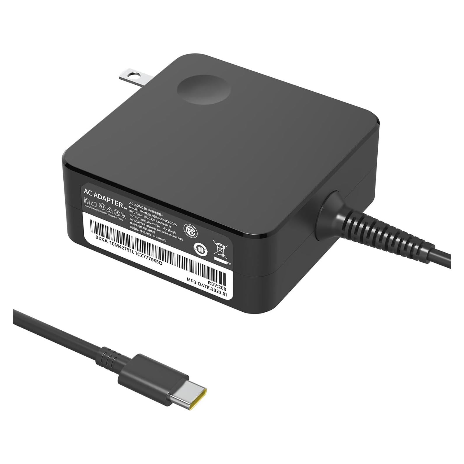 Cargador USB Tipo C 65W Aimusen para Lenovo ThinkPad y Chromebook